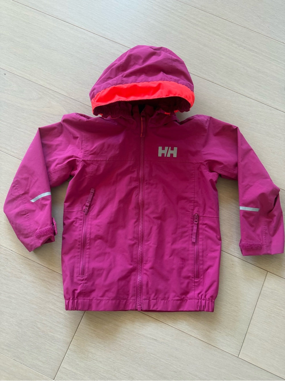 Helly Hansen Hot Pink Kids Hooded Jacket (5)
